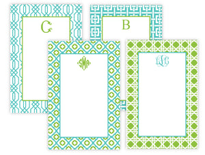 Turquoise & Lime Notepads