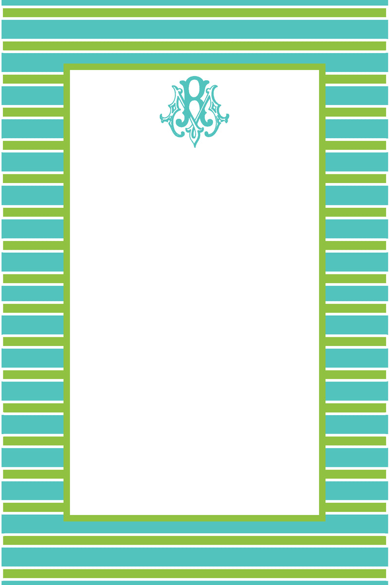 Turquoise & Lime Notepads