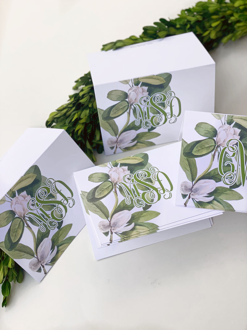 Fleurs Florales Fold-Over Stationery