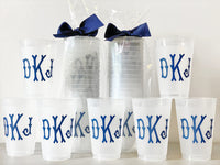 Monogrammed Frosted Cups, 9oz-24oz