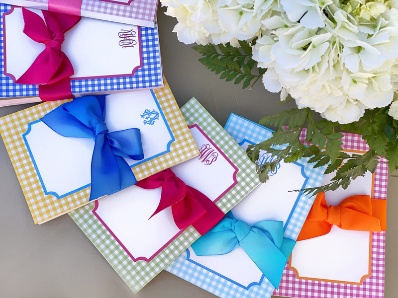 Gingham Notepad