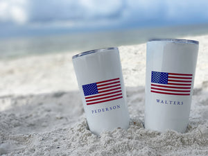 American Flag Personalized 20oz Tumbler