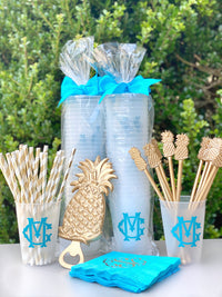 Monogrammed Frosted Cups, 9oz-24oz