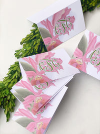 Fleurs Florales Fold-Over Stationery