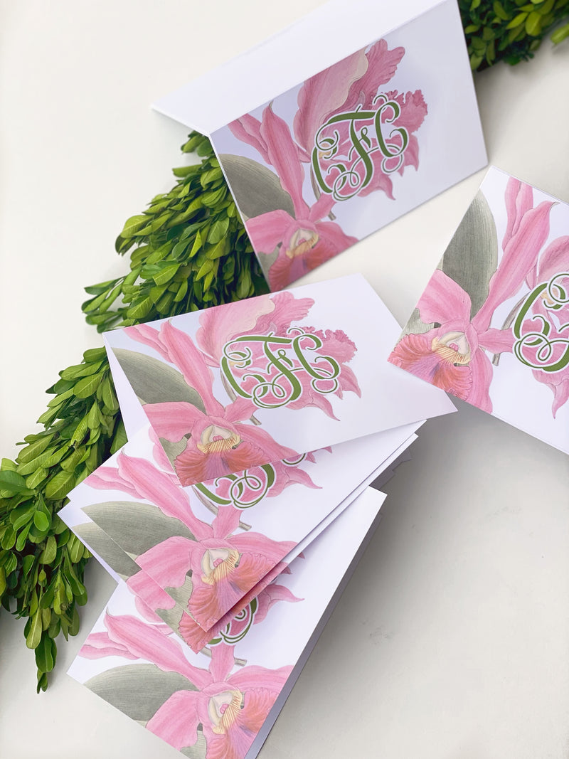 Fleurs Florales Fold-Over Stationery