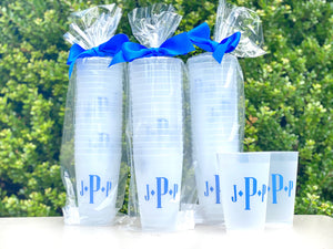 Monogrammed Frosted Cups, 9oz-24oz