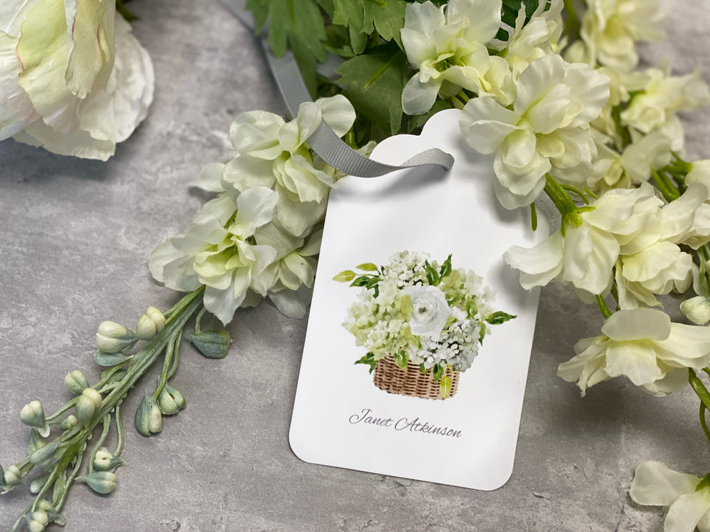 Rattan Botanical Gift Tags, Set of 20