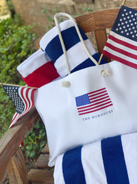 American Flag Weekender Tote