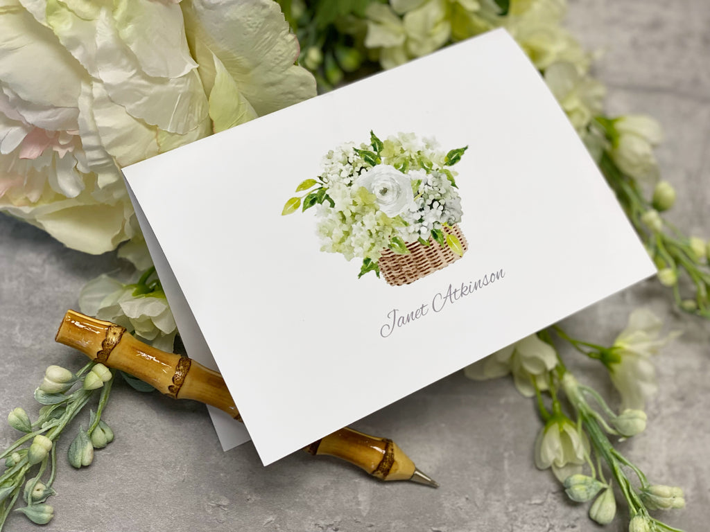 Rattan Botanical Fold-Over Stationery